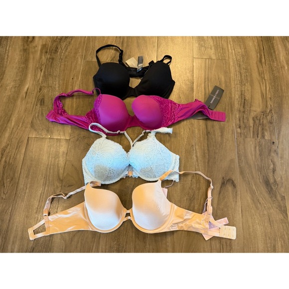Savage X Fenty Other - Savage x Fenty Bra 34D Lot Of 4 Corded Lace Balconette Women Rihanna